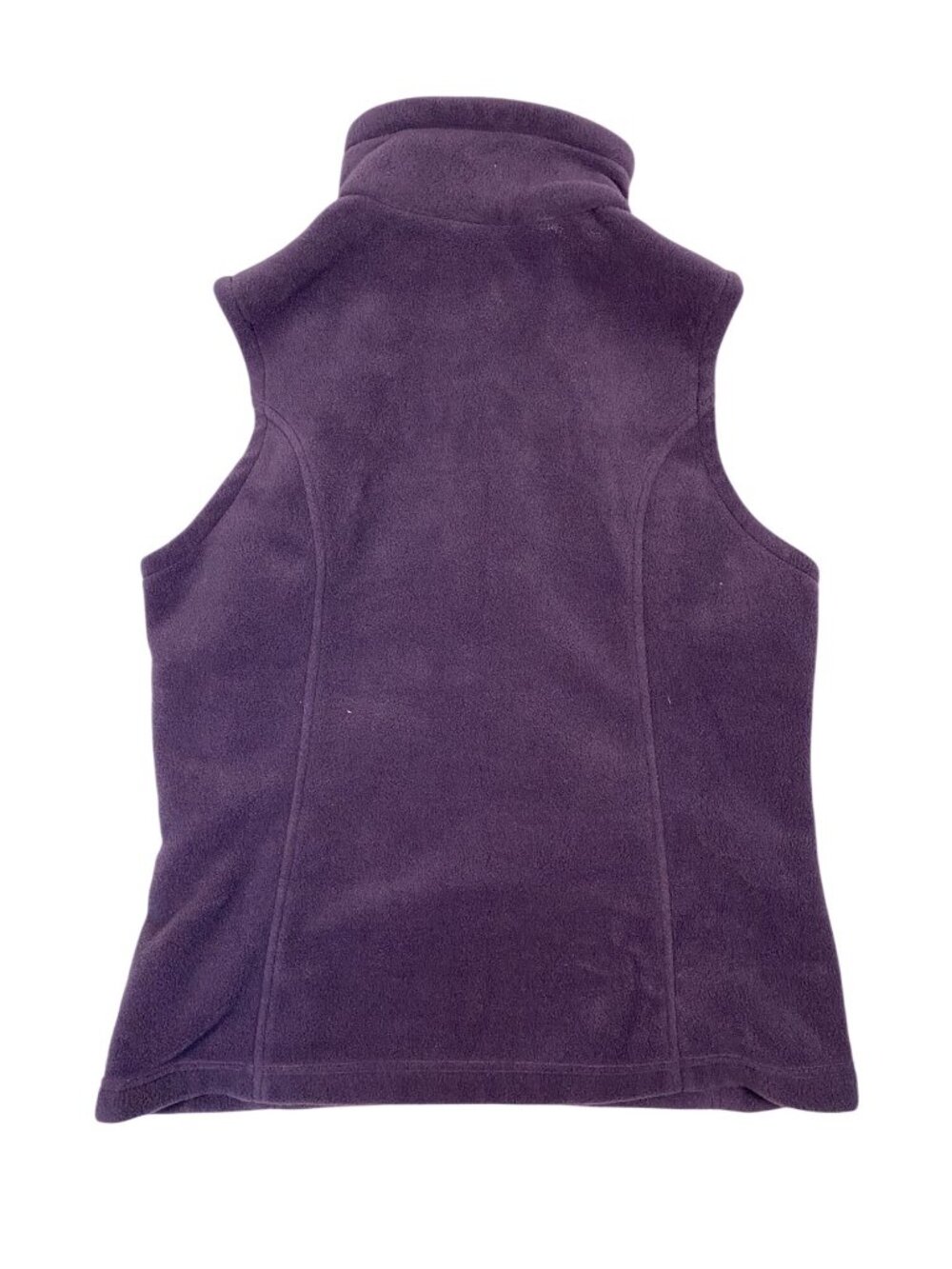 Columbia Womens Purple Fleece Vest M Full-Zip Lightweight Outdoor Polyester - Picture 3 of 6